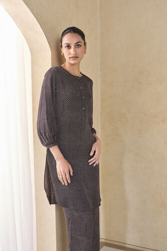 Gabbro Handcrafted Ajrakh Co-ord - Black, Black, image 4